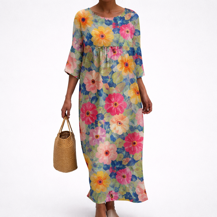 Solène - Vestido Largo Elegante y Confortable