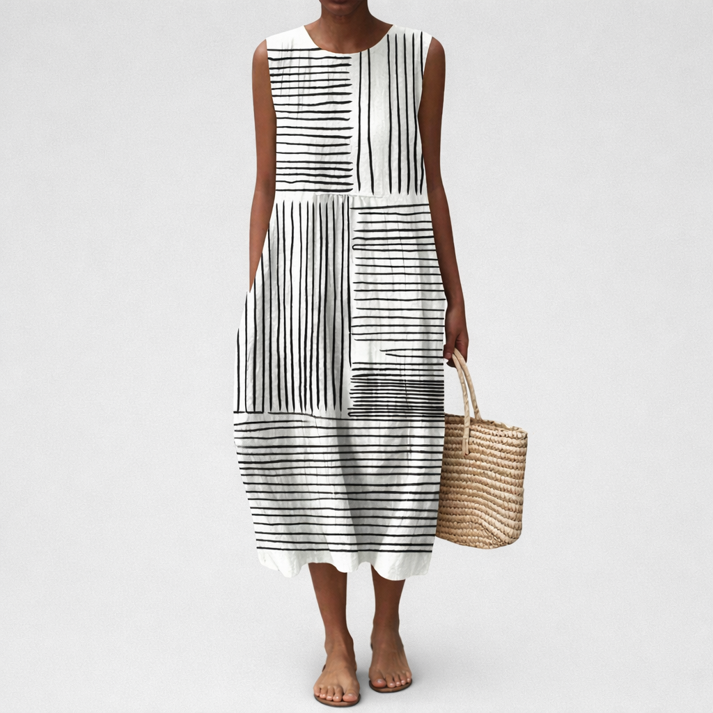 Vivienne - Vestido de Verano Sin Mangas y Confortable