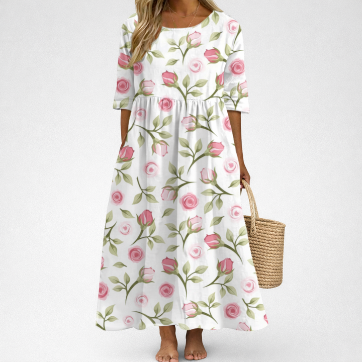 Thais - Vestido Largo Fluido, Elegante y Confortable