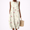 Faustine - Vestido de Verano Sin Mangas y Confortable