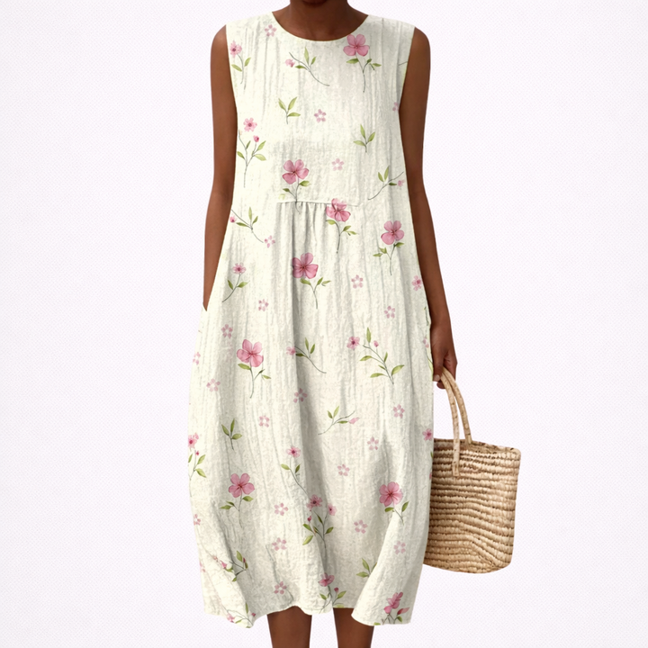 Faustine - Vestido de Verano Sin Mangas y Confortable