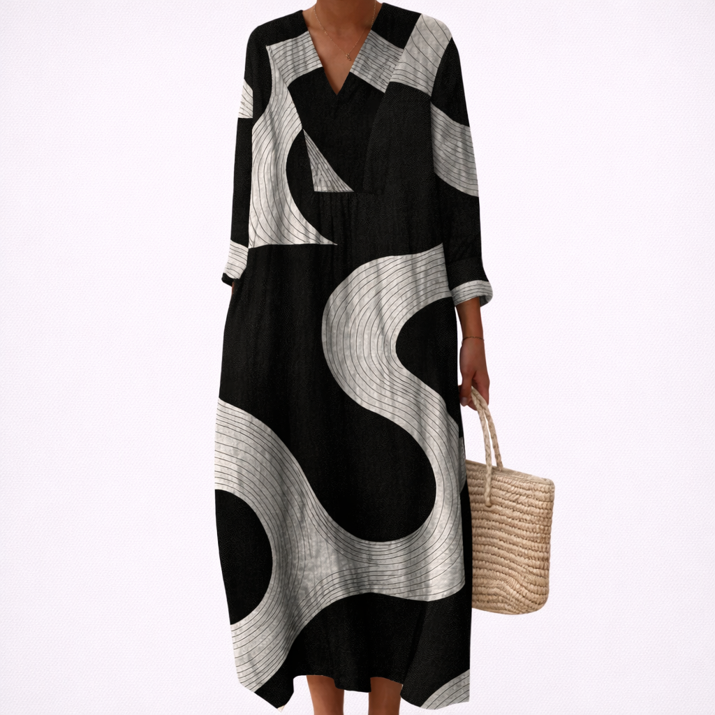 Ophélie - Vestido de Verano Estampado Flattering