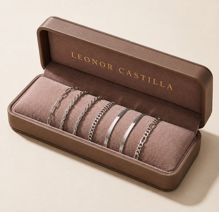 Conjunto de pulseras de 5 piezas en oro