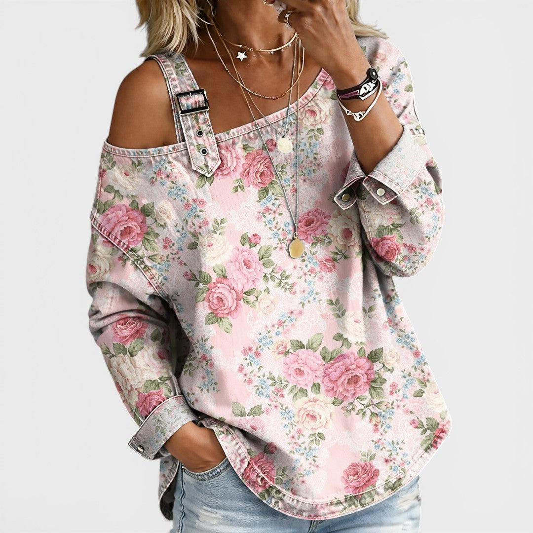 Valentina™ | Blusa vaquera floral
