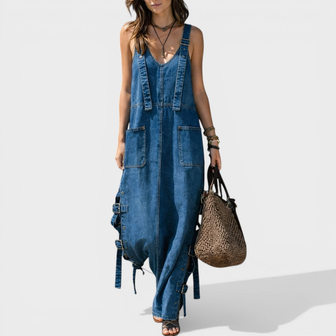 Lucía™ | Mono vaquero elegante