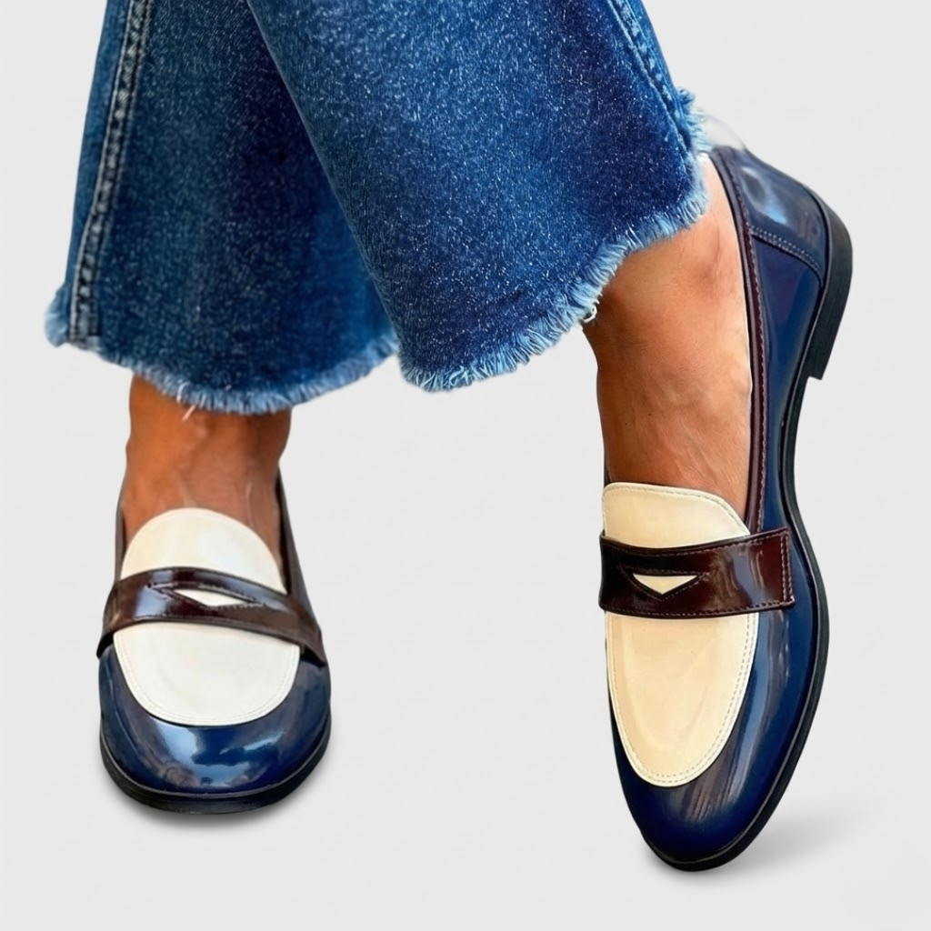 Claudia™ | Mocasines a Contraste