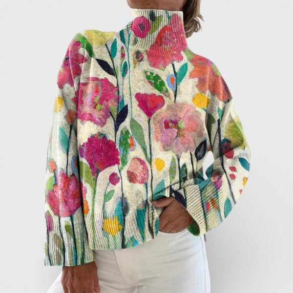 Elisa™ | Jersey de cuello alto acogedor