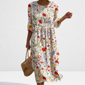 Adélaïde - Vestido femenino casual con diseño floral.