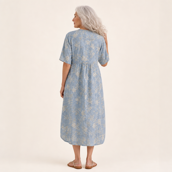 Línea - Vestido de Verano Estampado que Favorece