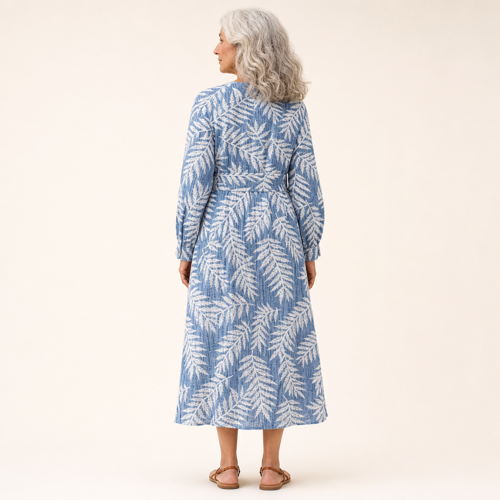 Malo - Vestido de Verano Estampado que Favorece