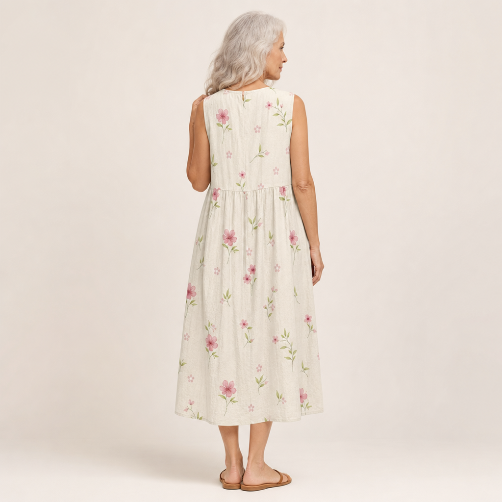 Faustine - Vestido de Verano Sin Mangas y Confortable