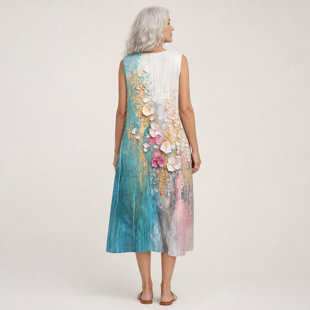 Floriane - Vestido Sin Mangas de Verano Ultra Cómodo