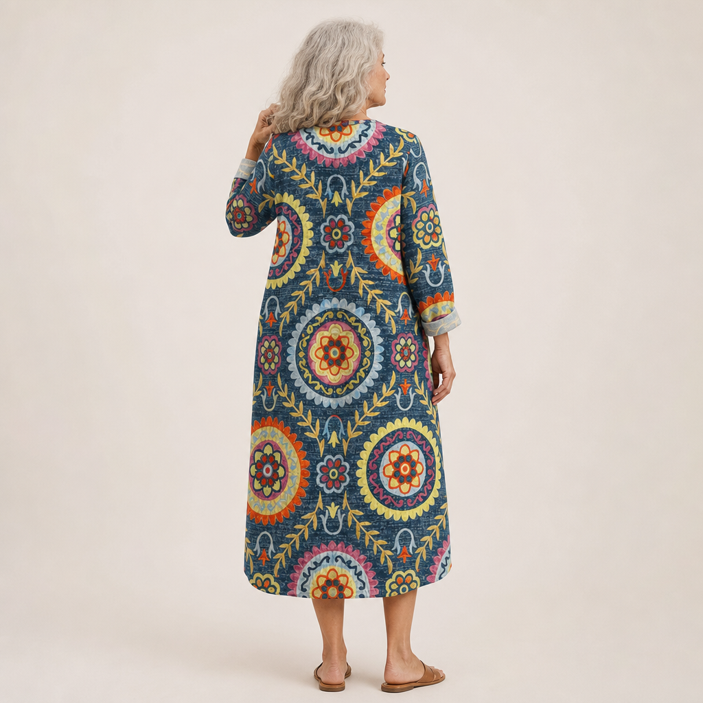 Amélie - Vestido de Verano con Estampado Favorable