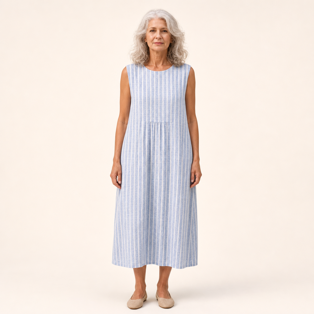 Rosa - Vestido Sin Mangas de Verano Ultra Cómodo