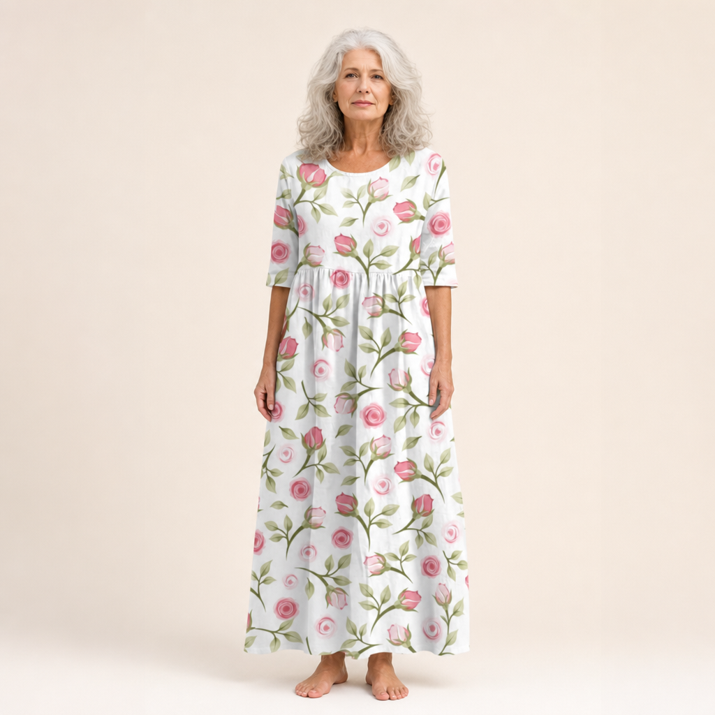 Thais - Vestido Largo Fluido, Elegante y Confortable