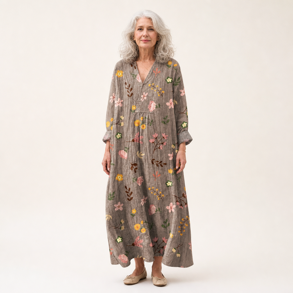 Maëlys - Vestido de Verano Estampado que Favorece
