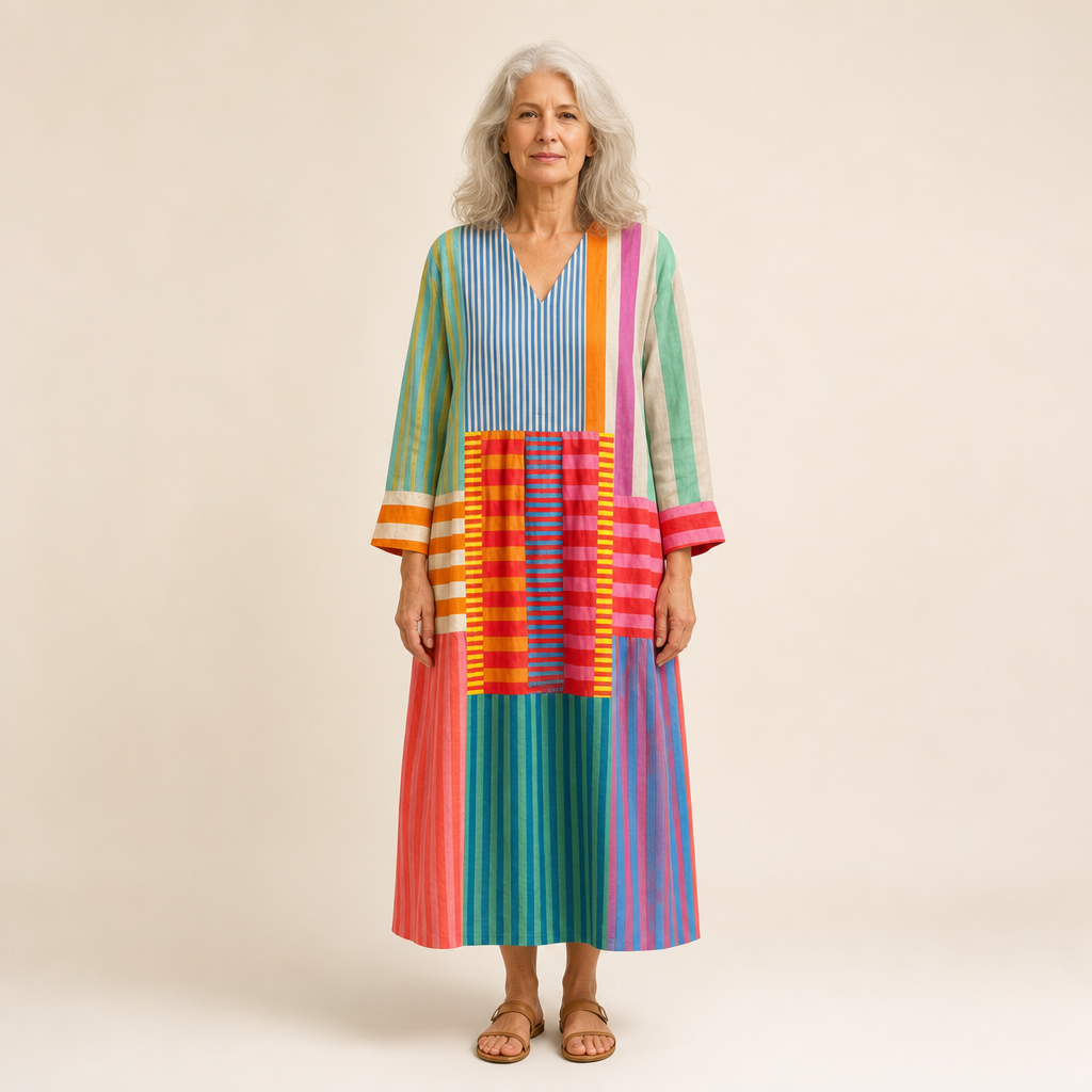 Alix - Vestido de Verano con Estampado Flattering