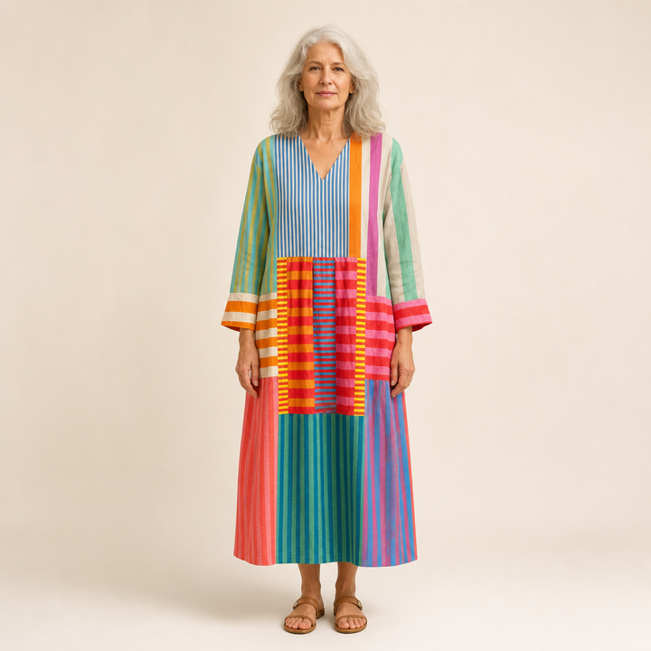 Aurora - Vestido de Verano con Estampado Flattering