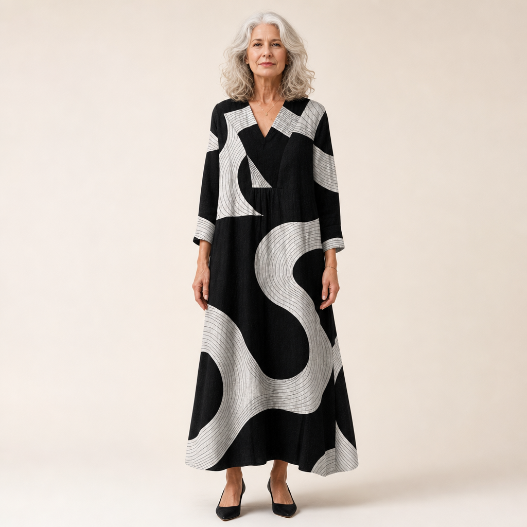 Ophélie - Vestido de Verano Estampado Flattering