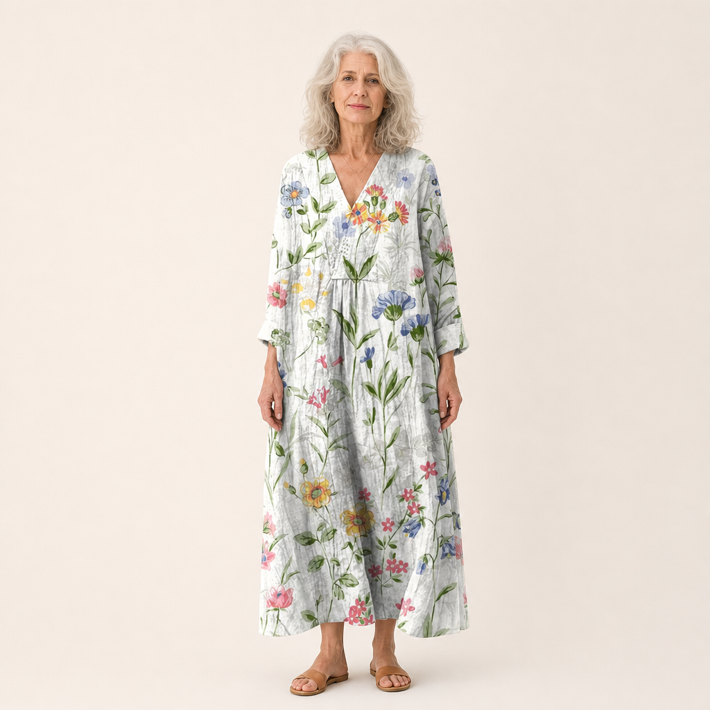 Doriane - Vestido de Verano Estampado Favorable