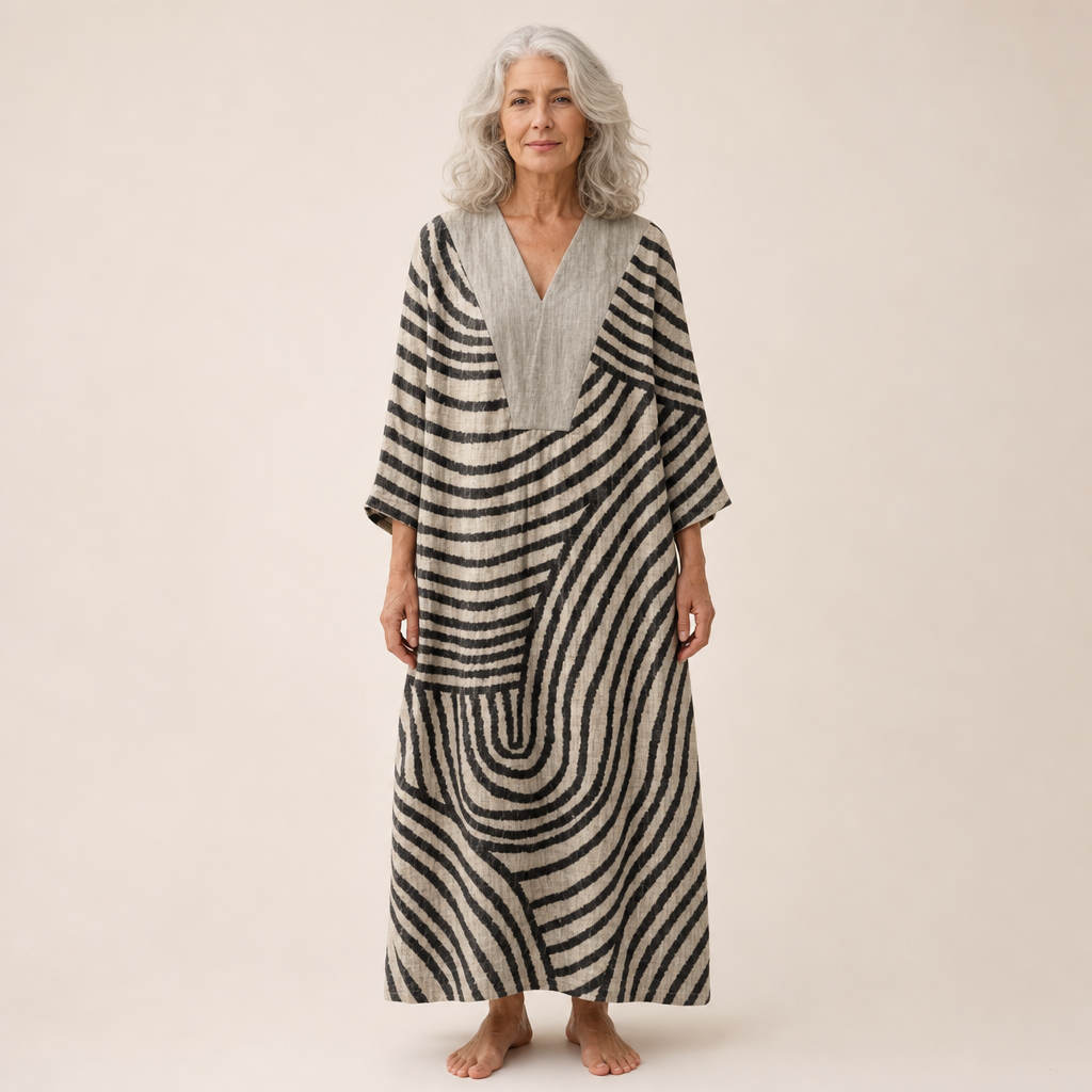 Blanche - Vestido de Verano Estampado que Favorece