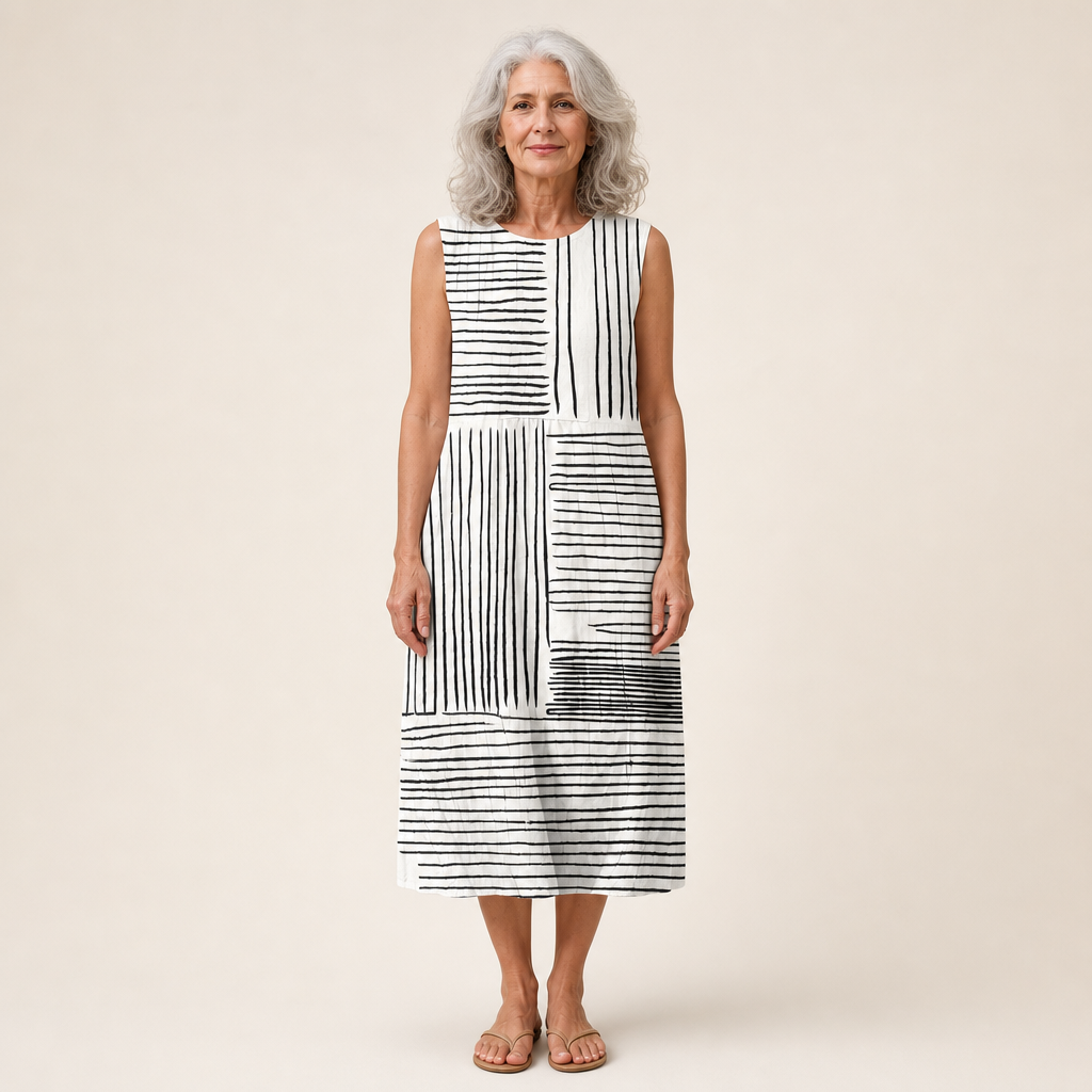 Vivienne - Vestido de Verano Sin Mangas y Confortable