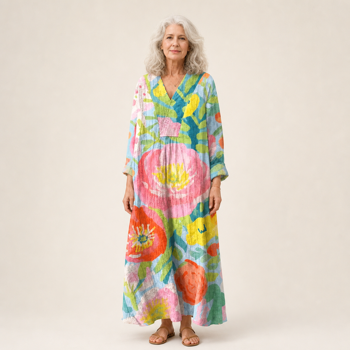 Jules - Vestido de Verano Estampado que Favorece