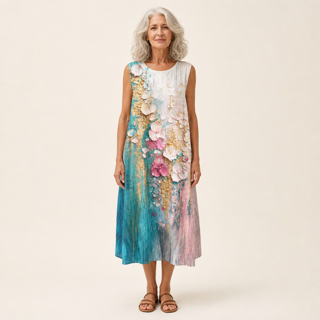 Floriane - Vestido Sin Mangas de Verano Ultra Cómodo
