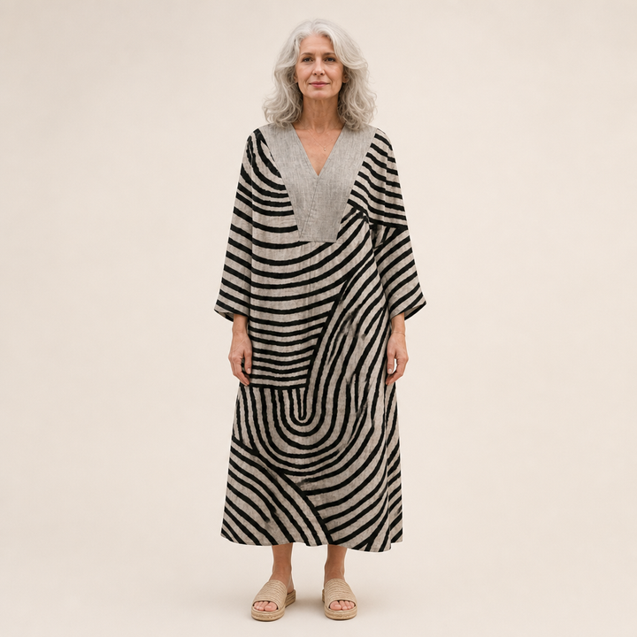 Lila - Vestido de Verano con Estampado Flattering