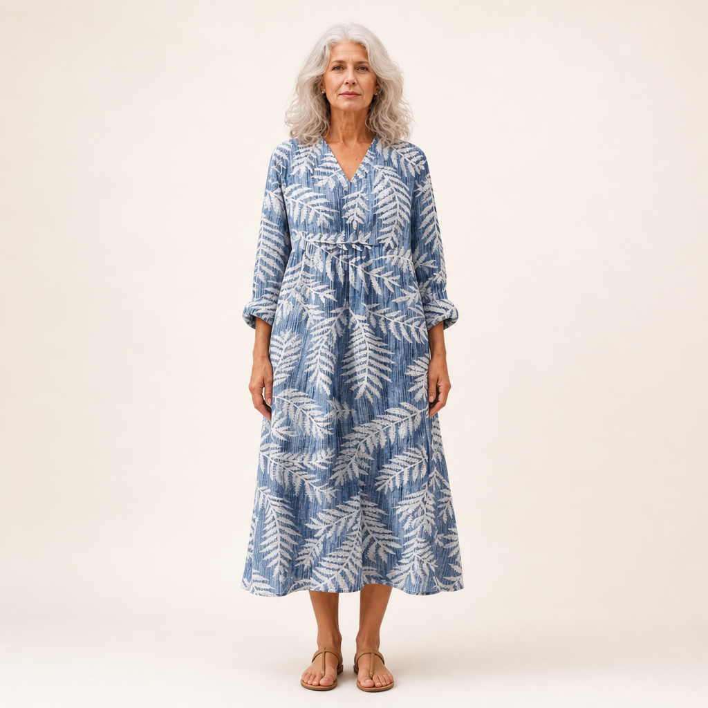 Malo - Vestido de Verano Estampado que Favorece