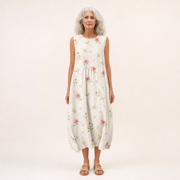 Faustine - Vestido de Verano Sin Mangas y Confortable