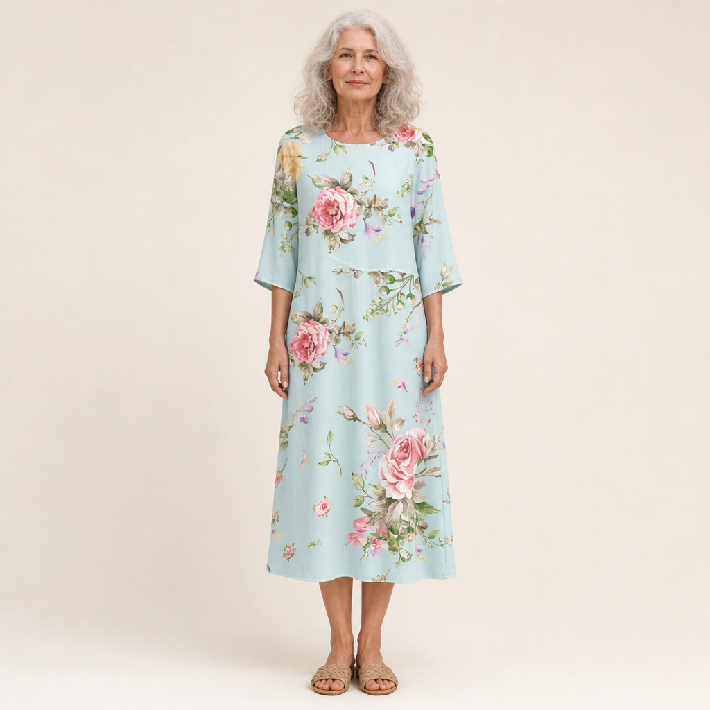 Rosalie - Vestido Largo Fluido, Elegante y Confortable