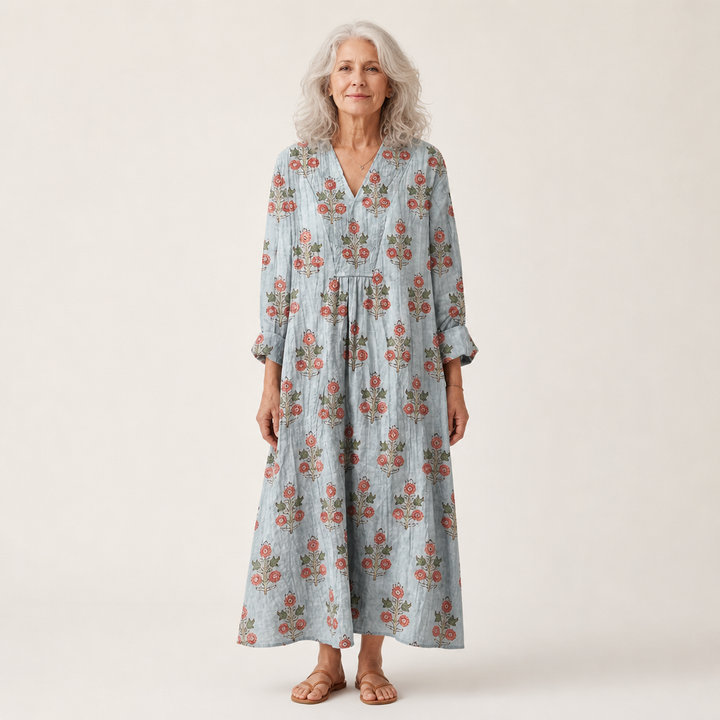 Chloé - Vestido de Verano Estampado Favorable
