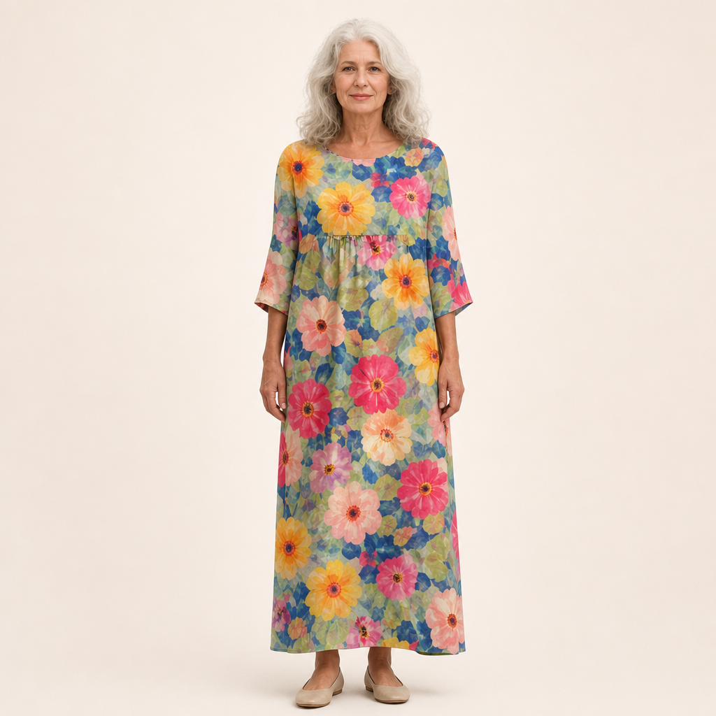 Solène - Vestido Largo Elegante y Confortable