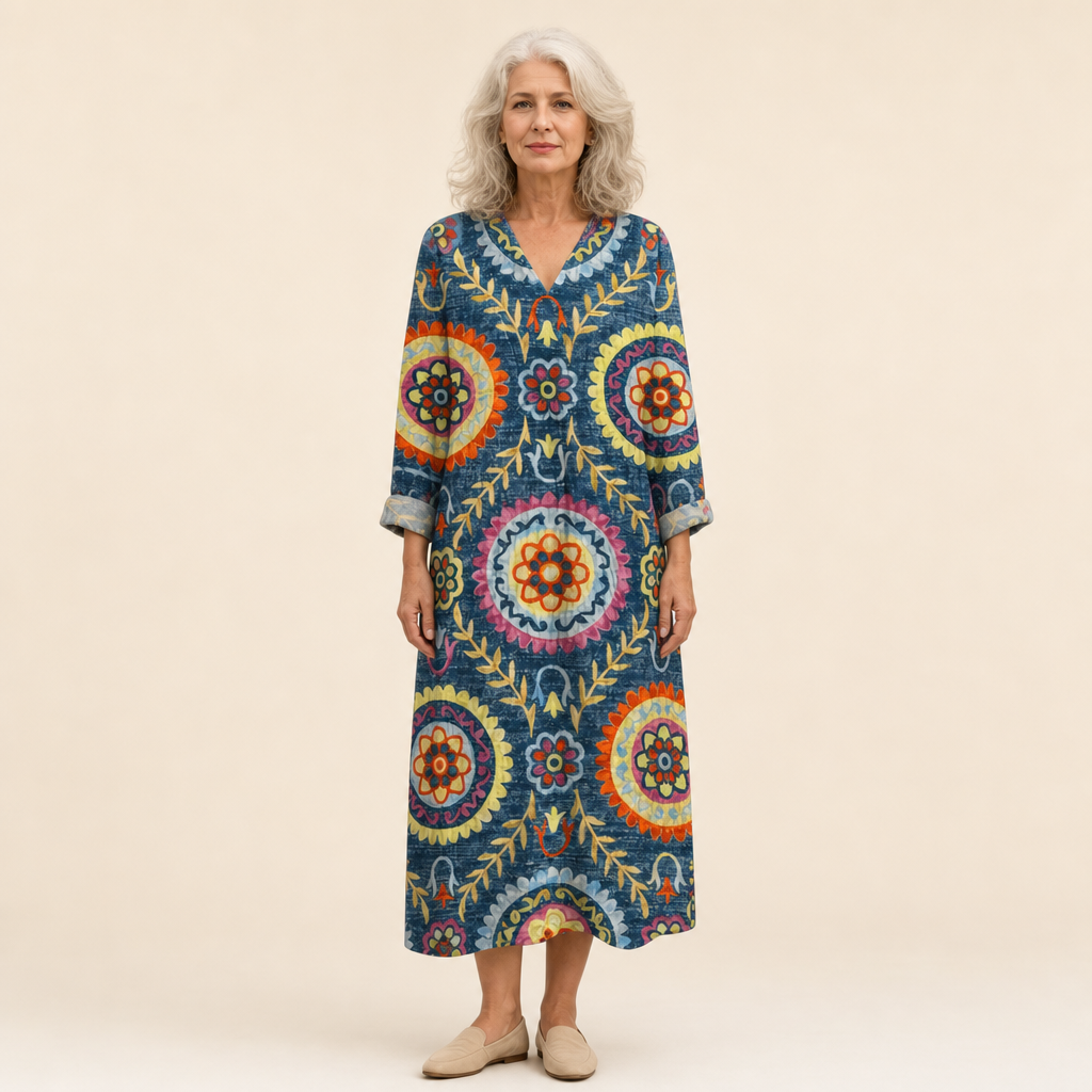 Amélie - Vestido de Verano con Estampado Favorable
