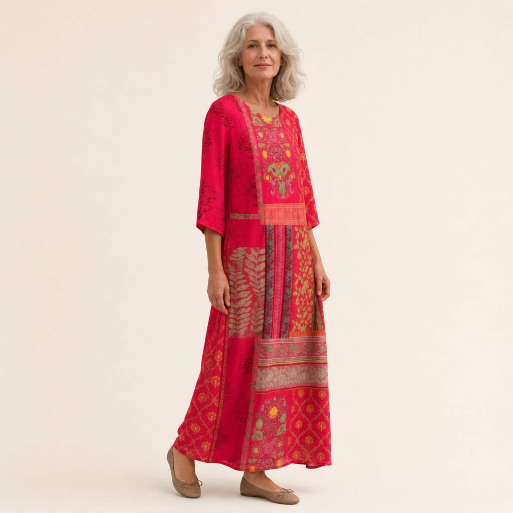 Iris - Vestido Largo Fluido: Chic y Confortable