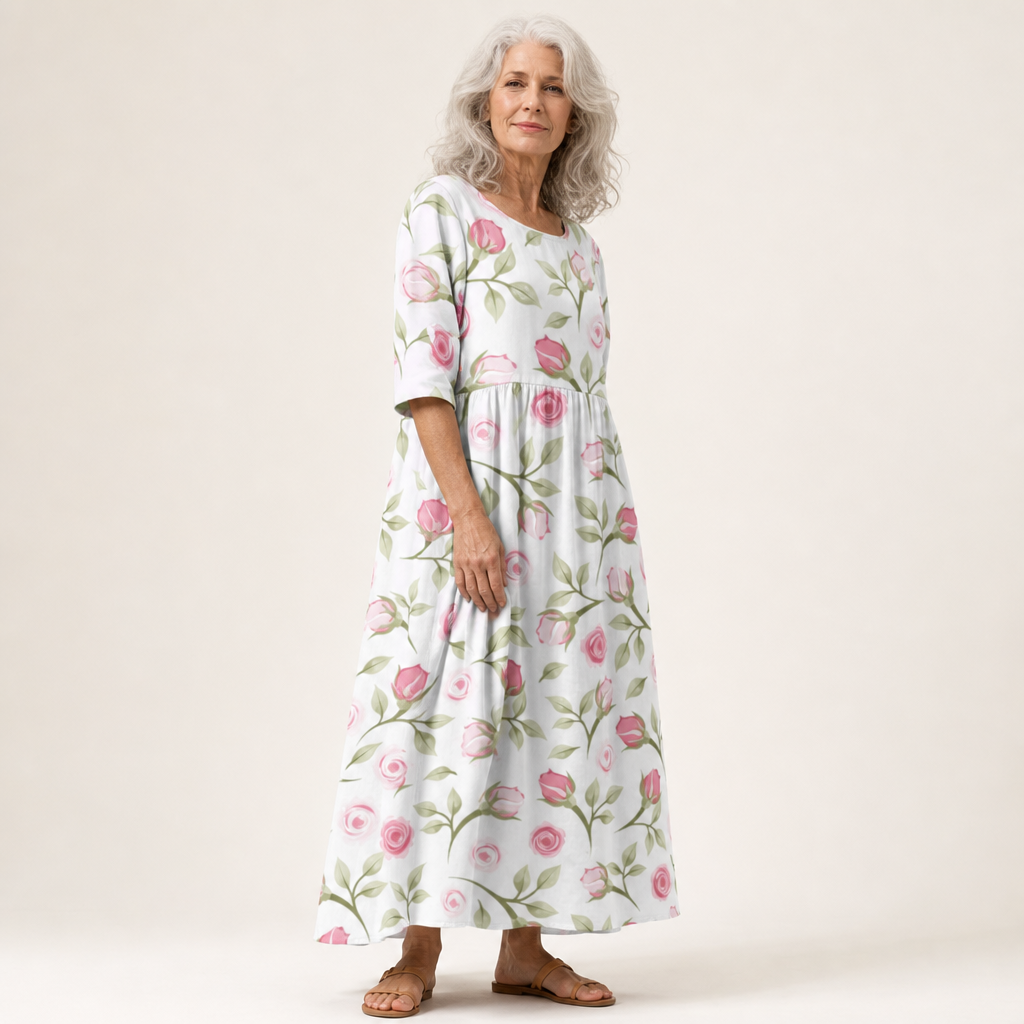 Thais - Vestido Largo Fluido, Elegante y Confortable