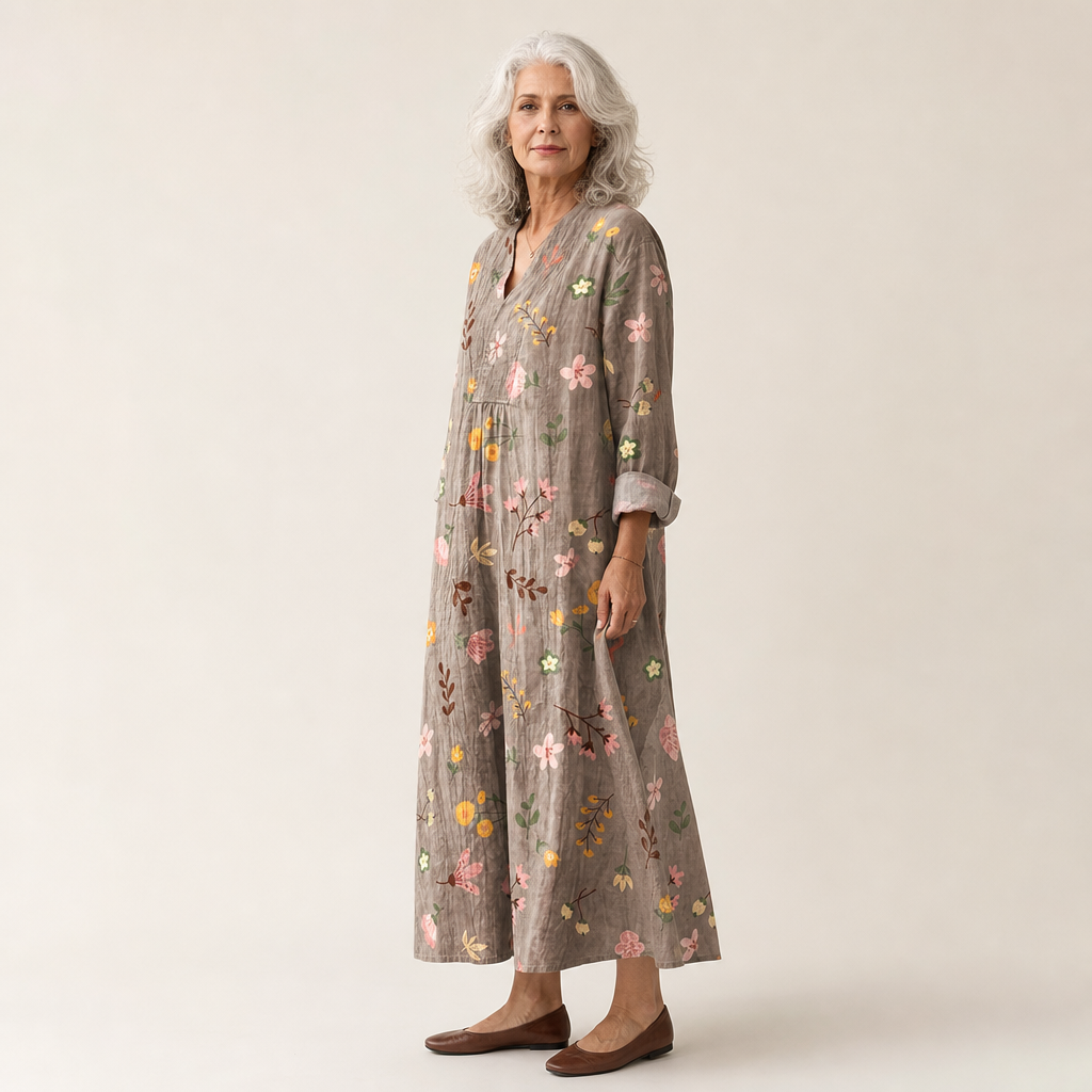Maëlys - Vestido de Verano Estampado que Favorece