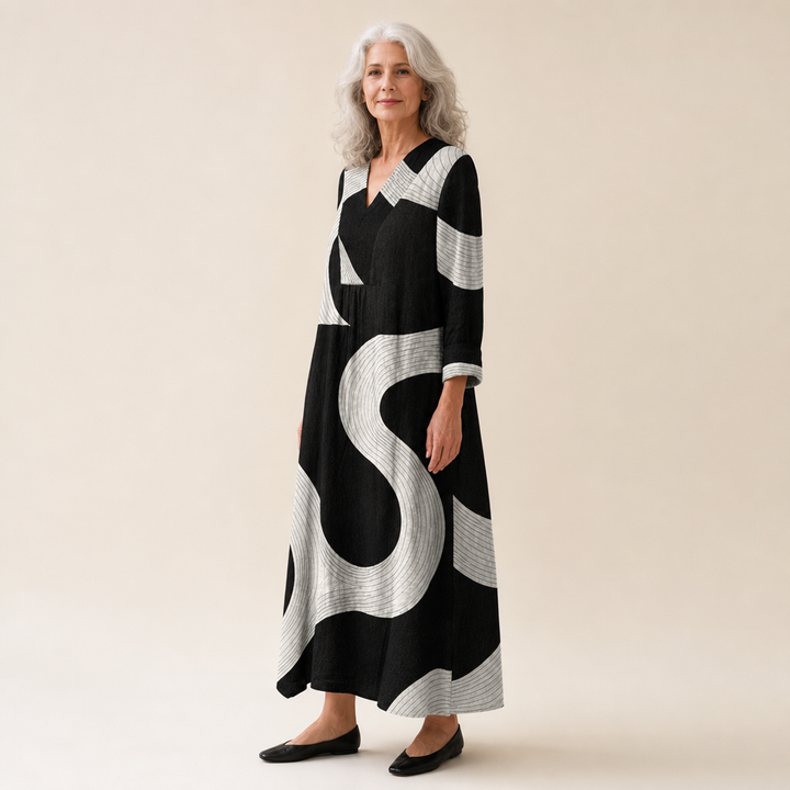 Ophélie - Vestido de Verano Estampado Flattering