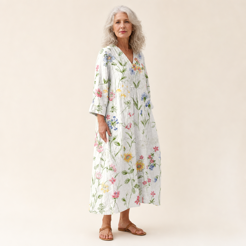 Doriane - Vestido de Verano Estampado Favorable