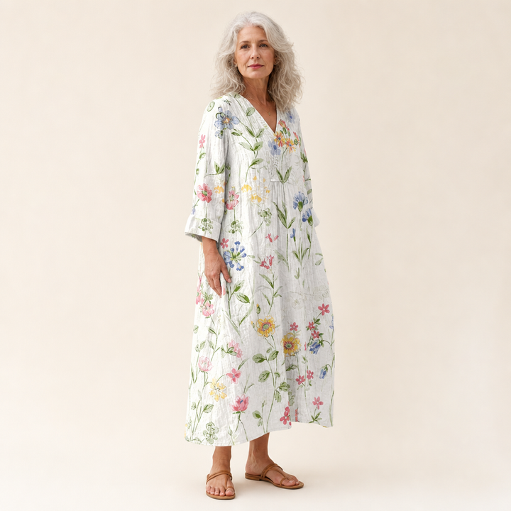Doriane - Vestido de Verano Estampado Favorable