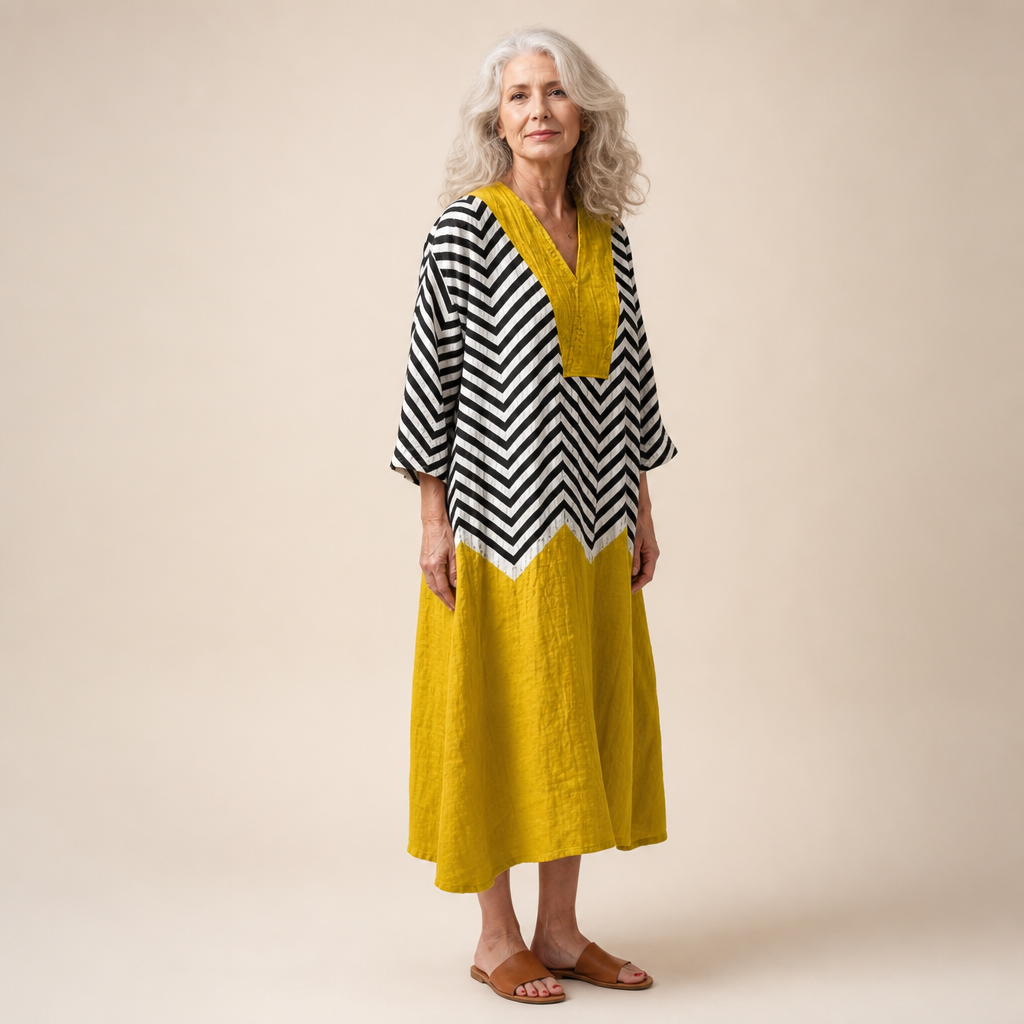 Bernadette - Vestido de Verano con Estampado Flattering