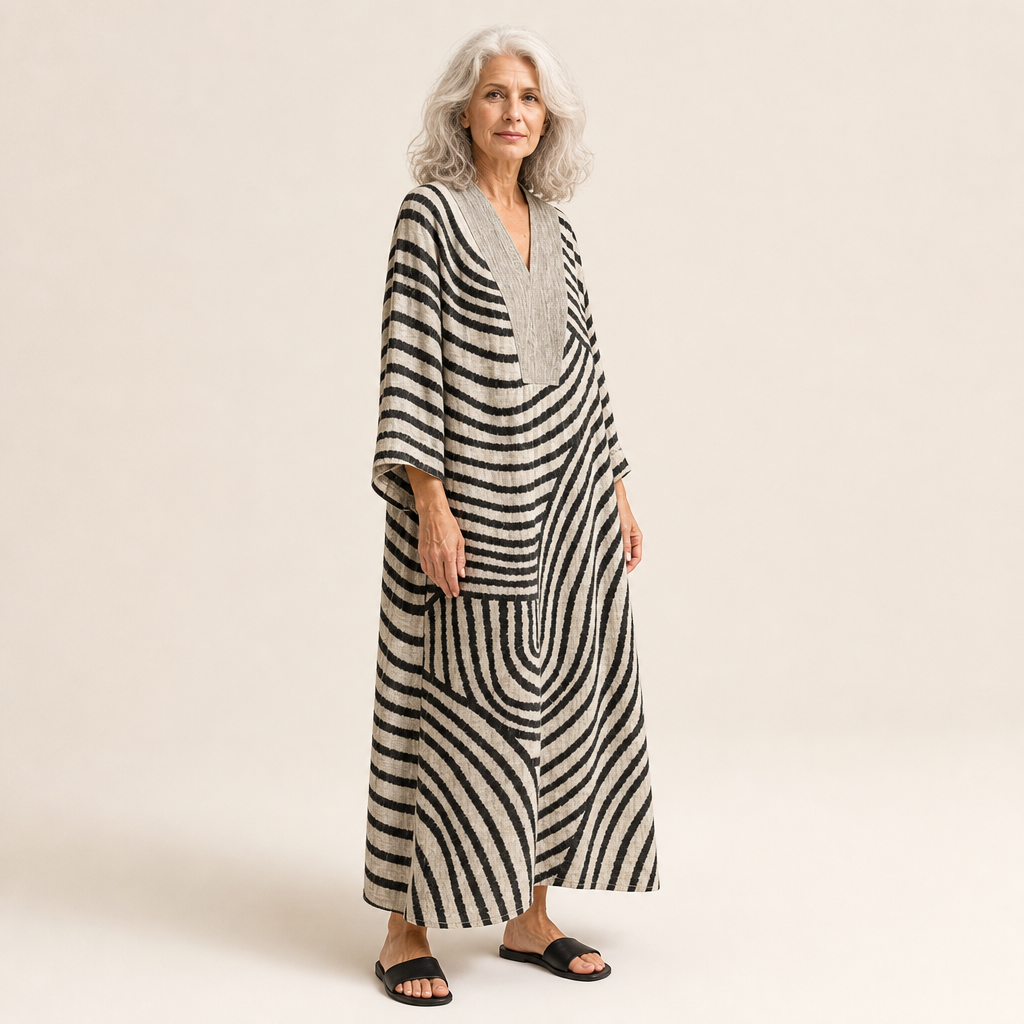 Blanche - Vestido de Verano Estampado que Favorece