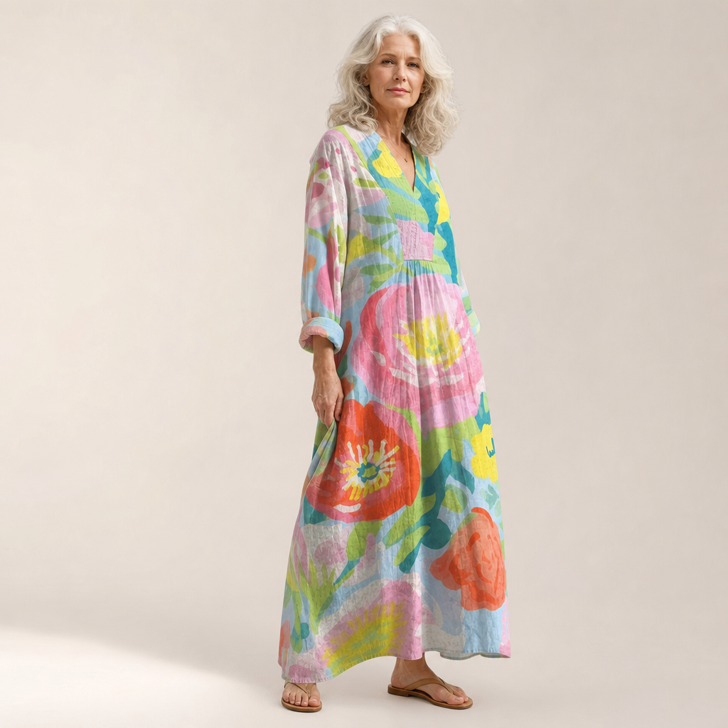 Jules - Vestido de Verano Estampado que Favorece