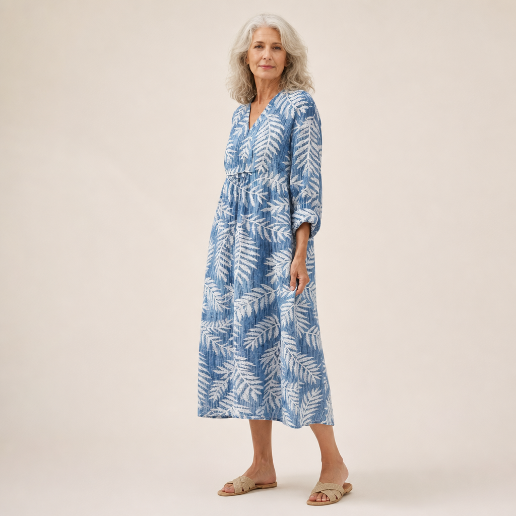 Malo - Vestido de Verano Estampado que Favorece