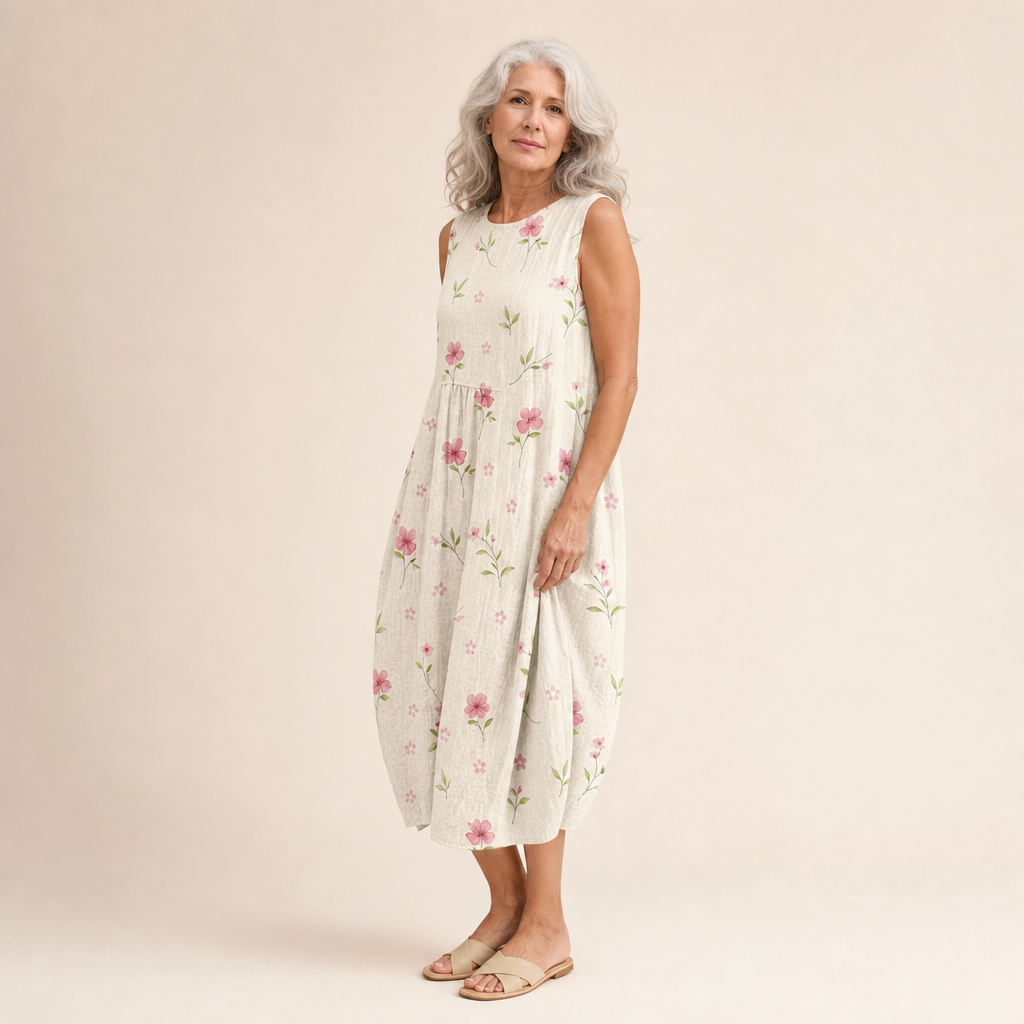 Faustine - Vestido de Verano Sin Mangas y Confortable