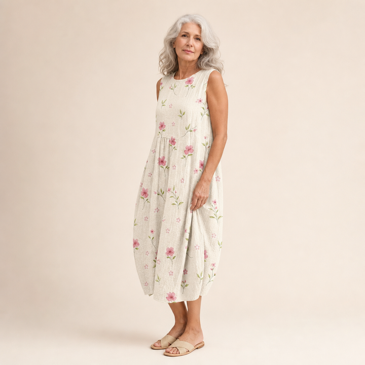 Faustine - Vestido de Verano Sin Mangas y Confortable