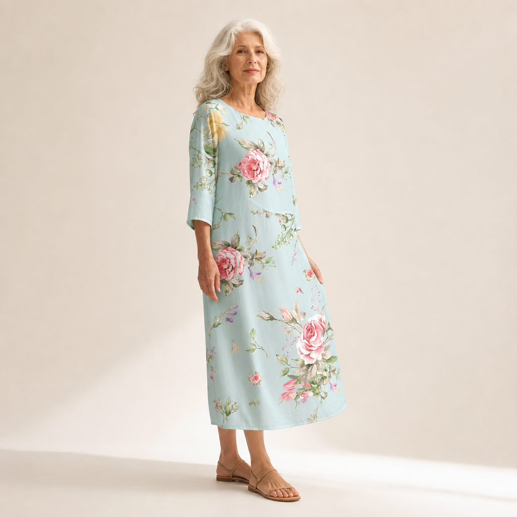 Rosalie - Vestido Largo Fluido, Elegante y Confortable