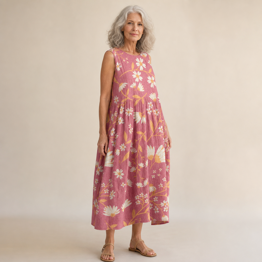 Margaux - Vestido de Verano Sin Mangas, Ideal y Confortable