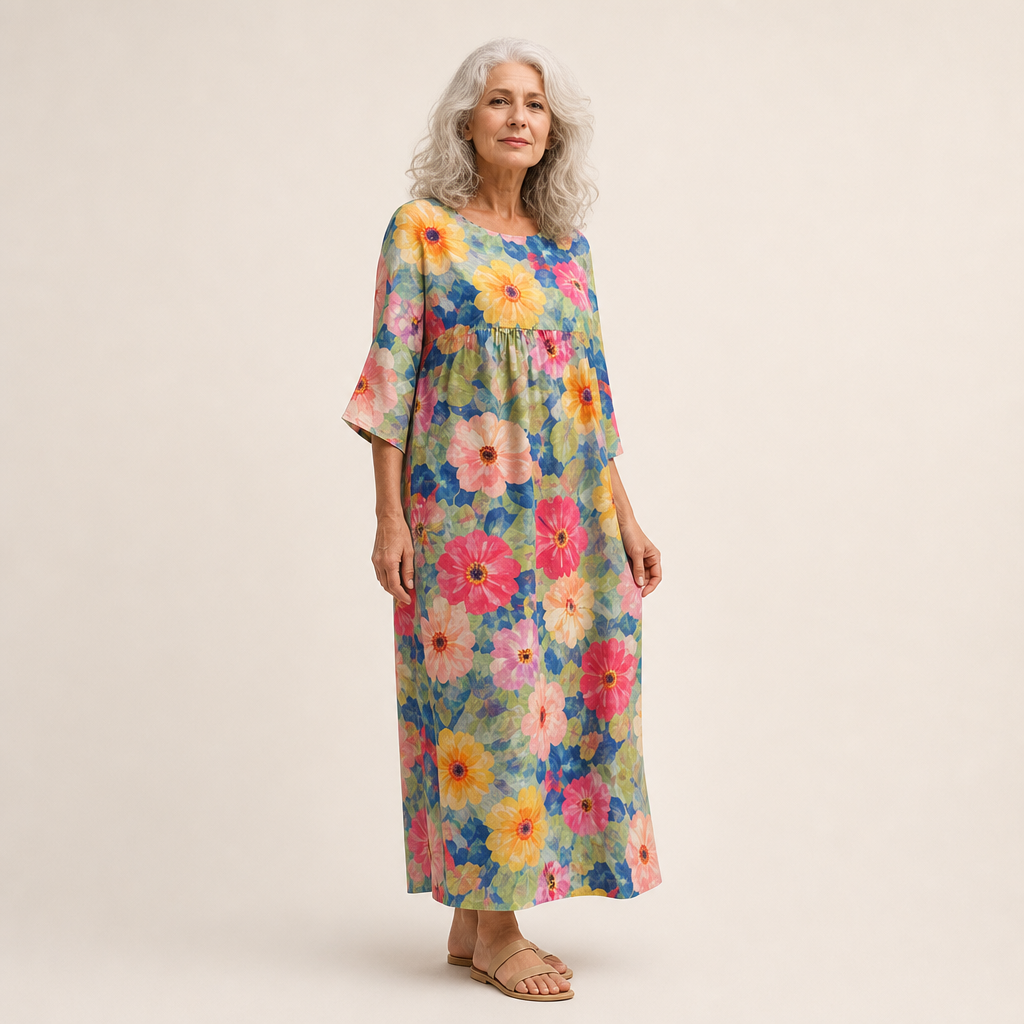 Solène - Vestido Largo Elegante y Confortable
